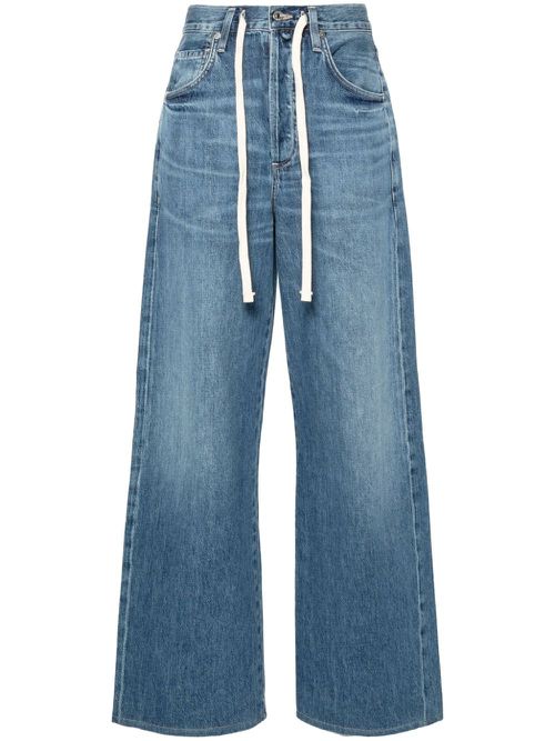 Brynn high-rise straight-leg jeans - Blue