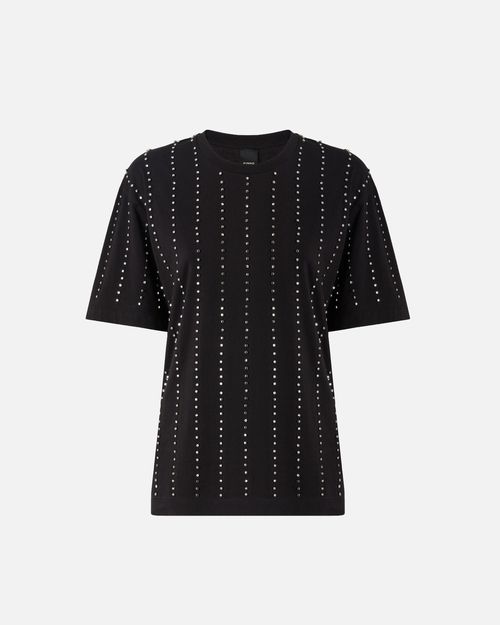 T-shirt with jewel stripes - L