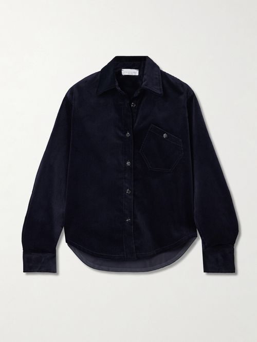 Bartolomeo Cotton-corduroy Shirt - Blue
