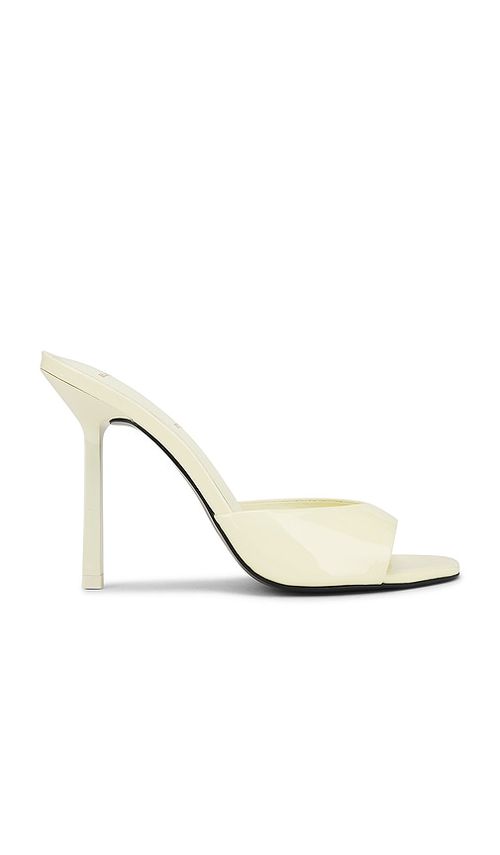 BLACK SUEDE STUDIO PANTOLETTE JUICY 100 in Lemon. Größe 40. Also in