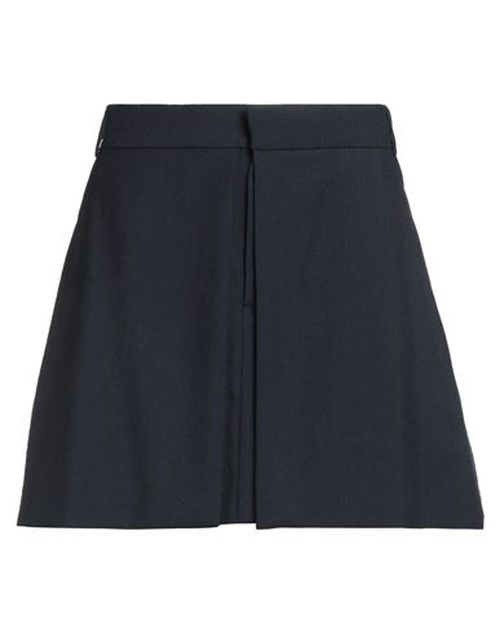 Woman Mini skirt Midnight blue Size 8 Virgin Wool