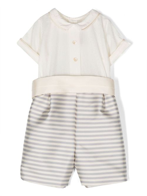Striped trouser set - Neutrals