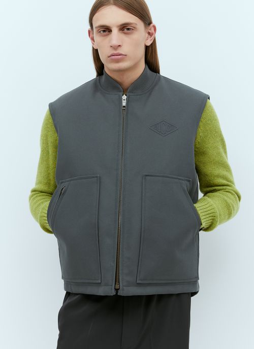 Men Reversible Cotton Canvas Gilet