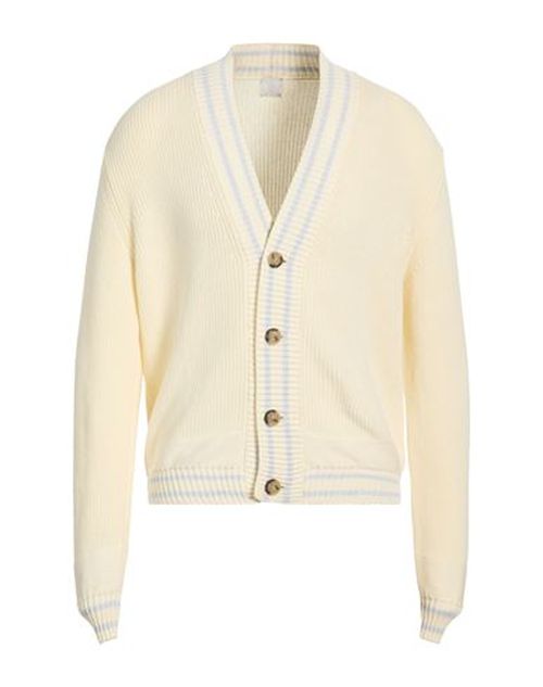 Man Cardigan Cream Size M Cotton