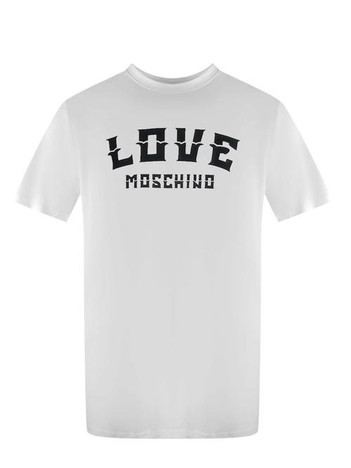 Love Moschino Bold Logo White T-Shirt - White