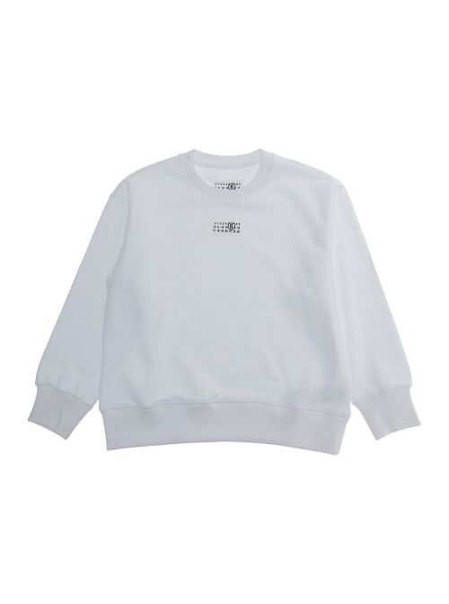 Logo-Embroidered Crewneck Sweatshirt — White
