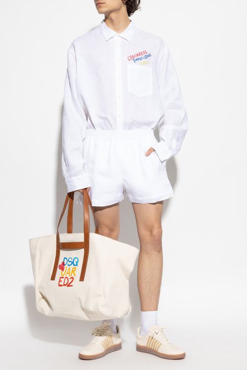 Dsquared2 Shirt Capsule `Summer Lovers`, Men's, White