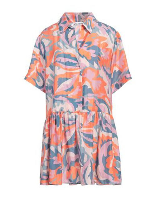 Woman Mini dress Coral Size 2 Silk