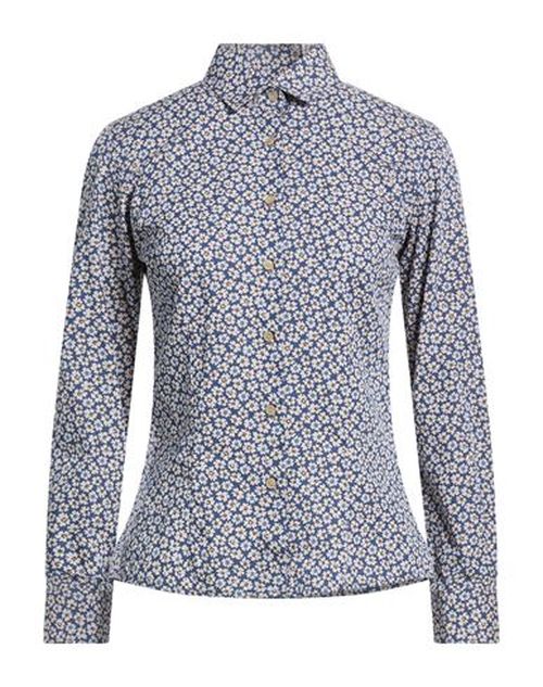 Woman Shirt Blue Size 12 Cotton