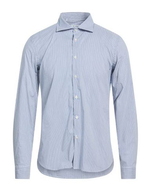 Man Shirt Midnight blue Size 16 ½ Cotton, Polyamide, Elastane