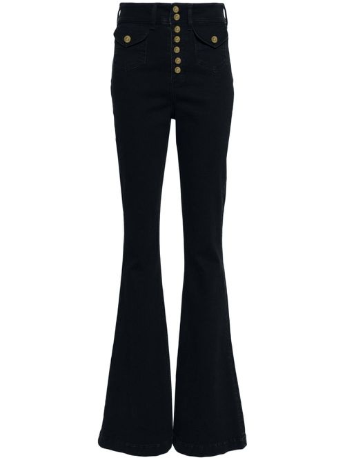 High-rise flared jeans - Blue