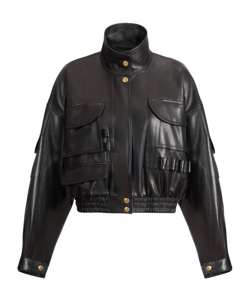 Lambskin bomber jacket