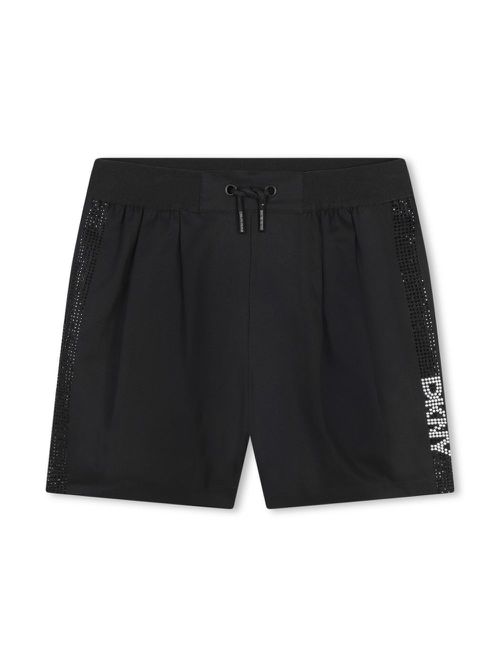 Crystal-embellished cotton shorts - Black