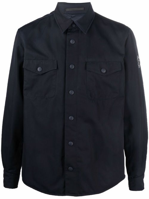 Long-sleeved shirt jacket - Blue