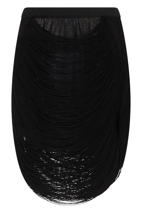 Fringed Mini Skirt