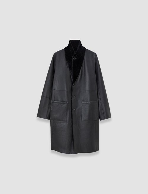 Britanny Reversible Soft Shearling Coat - 40