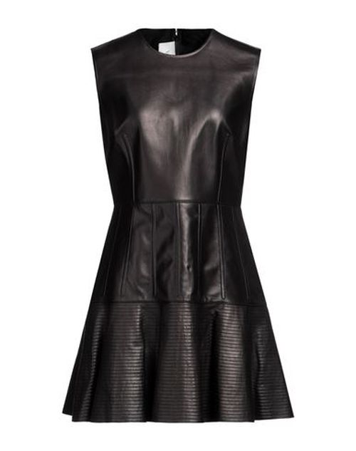 Woman Mini dress Black Size 8 Lambskin