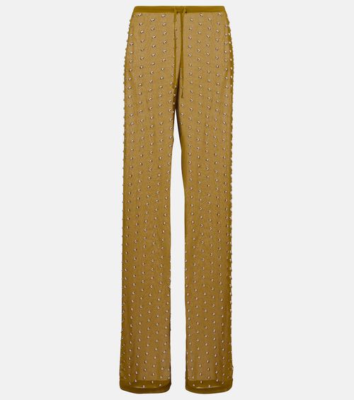 Embellished straight pants
