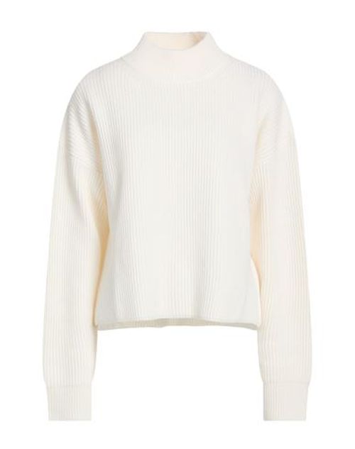 Woman Turtleneck Cream Size L Wool, Cashmere