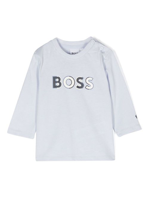 Logo-print T-shirt - Blue
