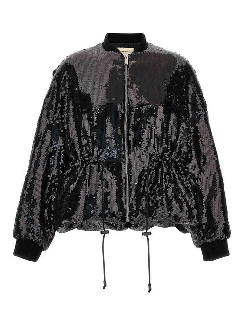 Sequin bomber jacket