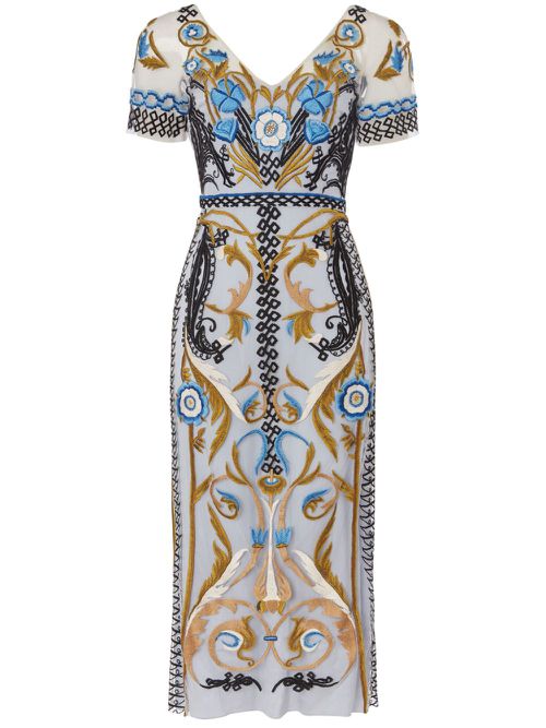 Alessia midi dress - Blue
