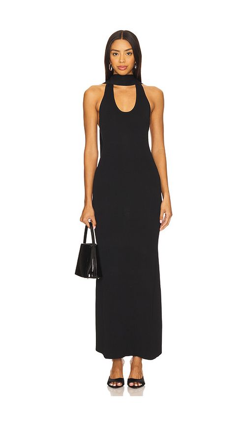 SNDYS Laia Maxi Dress in Black. - XL also in L, M, S