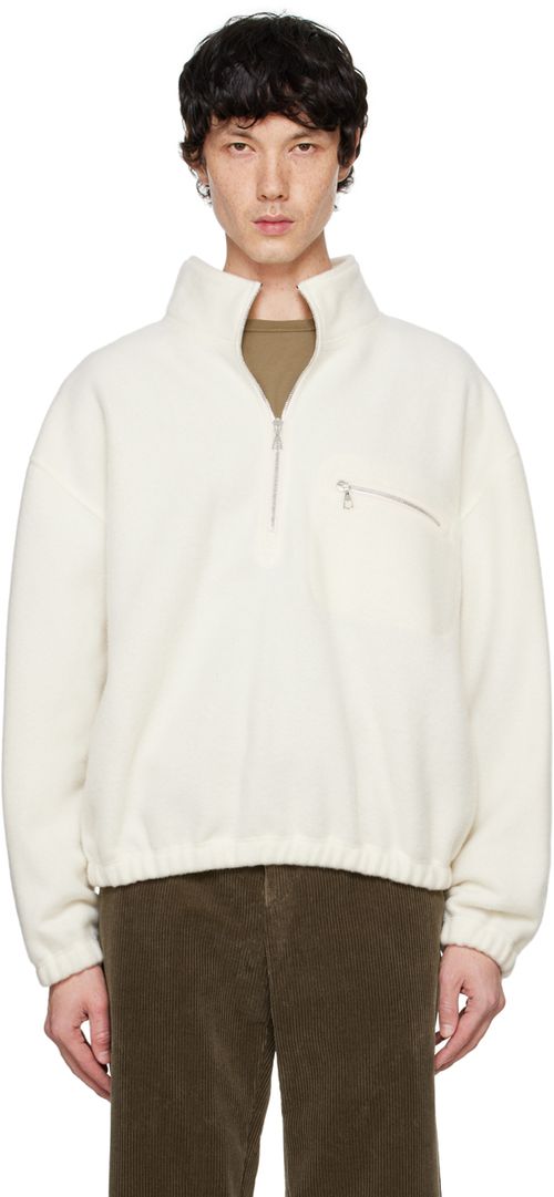 Rier Off-White Polar Fleece Sweater
