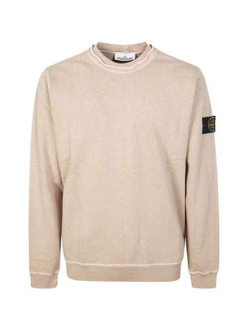 Casual Crewneck Sweatshirt with Side Badge - Size S