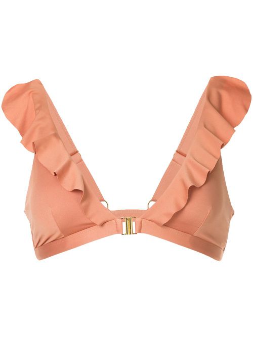 Spritz ruffled bikini top - Yellow