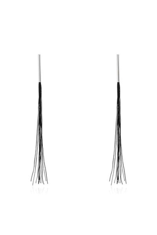 Jil Sander Drop-Design Fringed Earrings