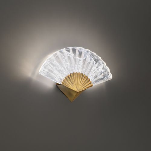Aged Brass LED Wall Sconce from the Sensu Collection