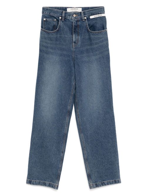 Kimhekim washed wide-leg jeans - Blue