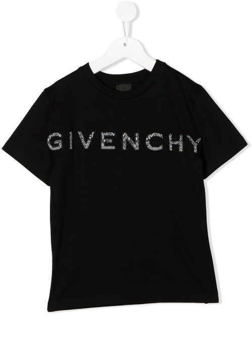 4G logo patch T-shirt - Black