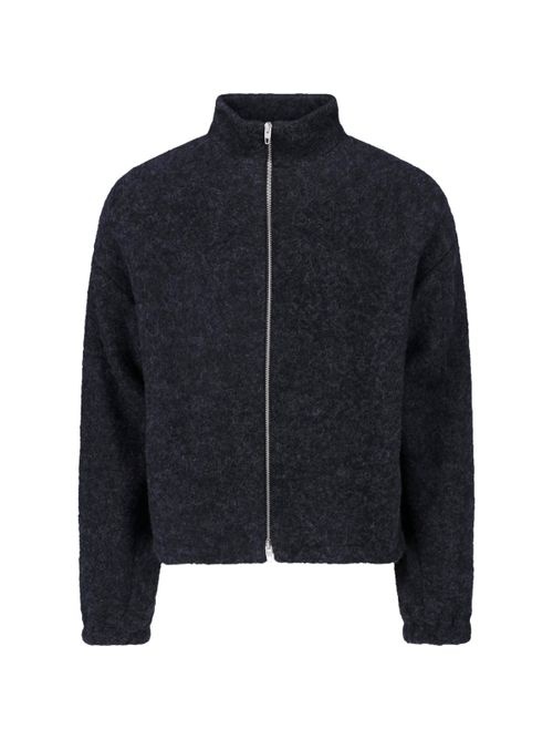 Zip-Front Mock Neck Jacket