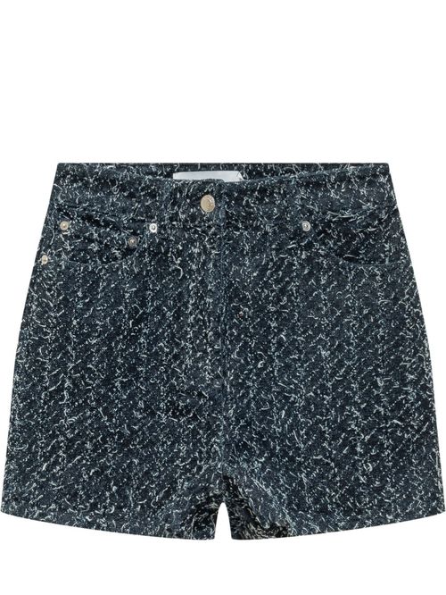 Blue Printed Shorts