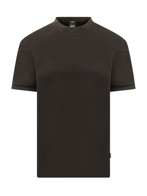 Black Solid Crew Neck T-Shirt