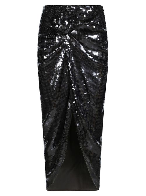 Sequined Knot Mini Skirt