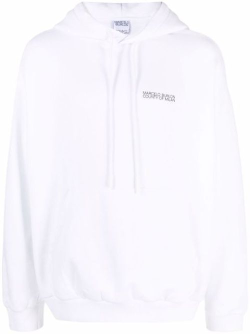 Cross-motif hoodie