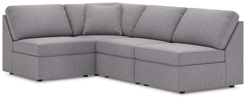 Modmax Next-Gen Nuvella™ Performance Fabric 4-Piece Sectional, Granite