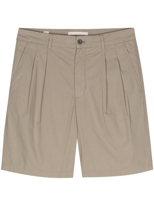 Poplin cotton bermuda shorts - Green