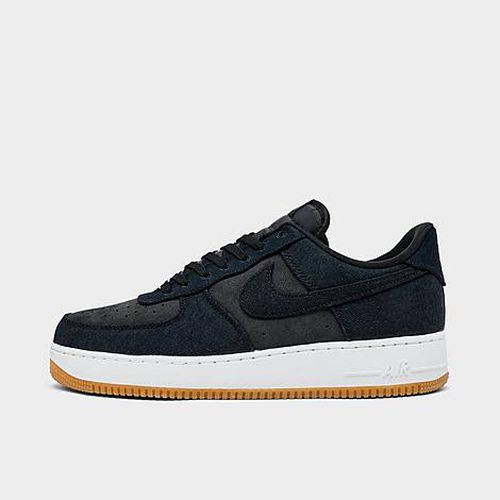 Men's Air Force 1 '07 LV8 SE Canvas Casual Shoes in Black/Dark Smoke Grey/Gum Medium Brown