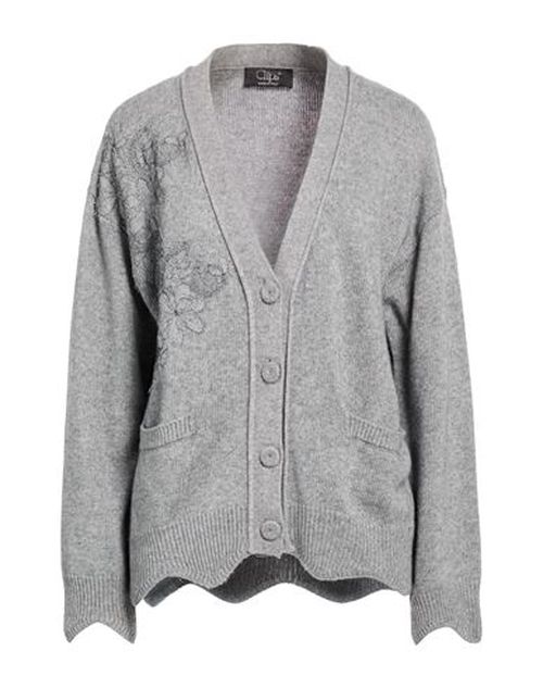 Woman Cardigan Grey Size 10 Wool, Viscose, Polyamide, Cashmere, Polyester