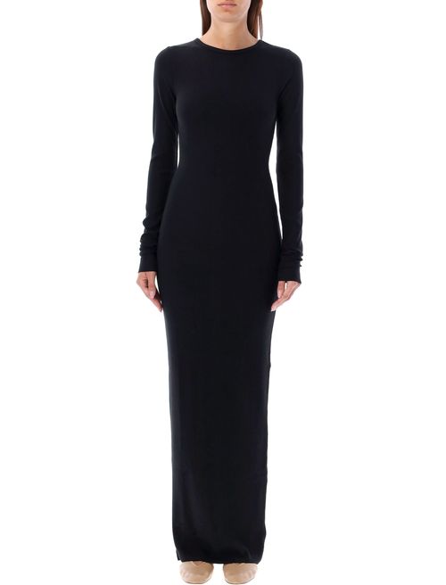 Long Sleeve Crewneck Maxi Dress Butter Rib