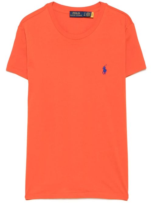Orange Logo Crew Neck T-Shirt