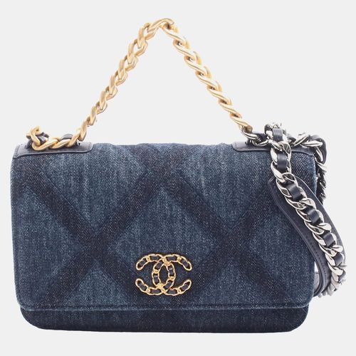 Chanel Blue Denim 19 Wallet on Chain