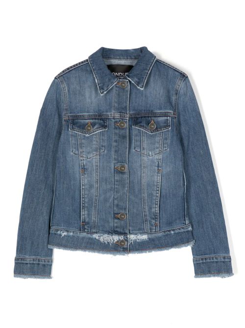 Frayed denim jacket - Blue