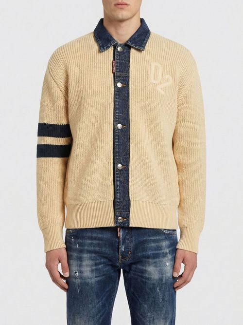 Cardigan Men color Beige