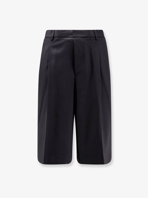 Virgin Wool Bermudas — Black