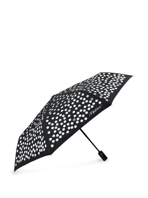 Moschino polka dot compact umbrella - Black